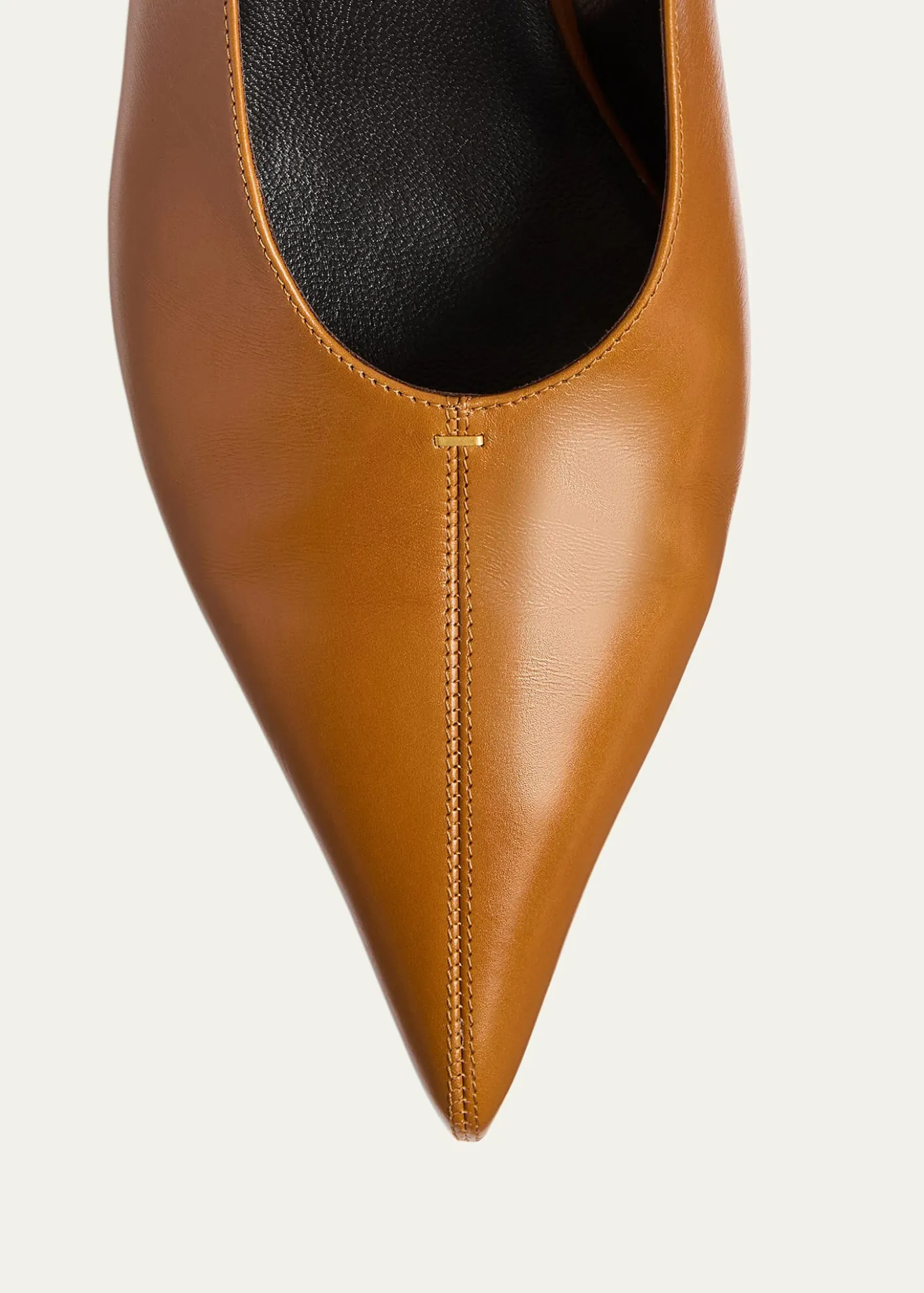 Khaite55mm Bella Leather Slingback Pumps