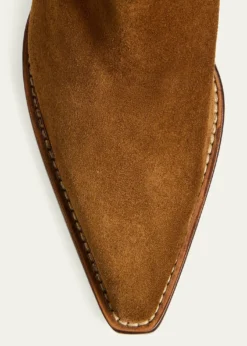 Khaite35mm Clive Suede Mid-Calf Boots