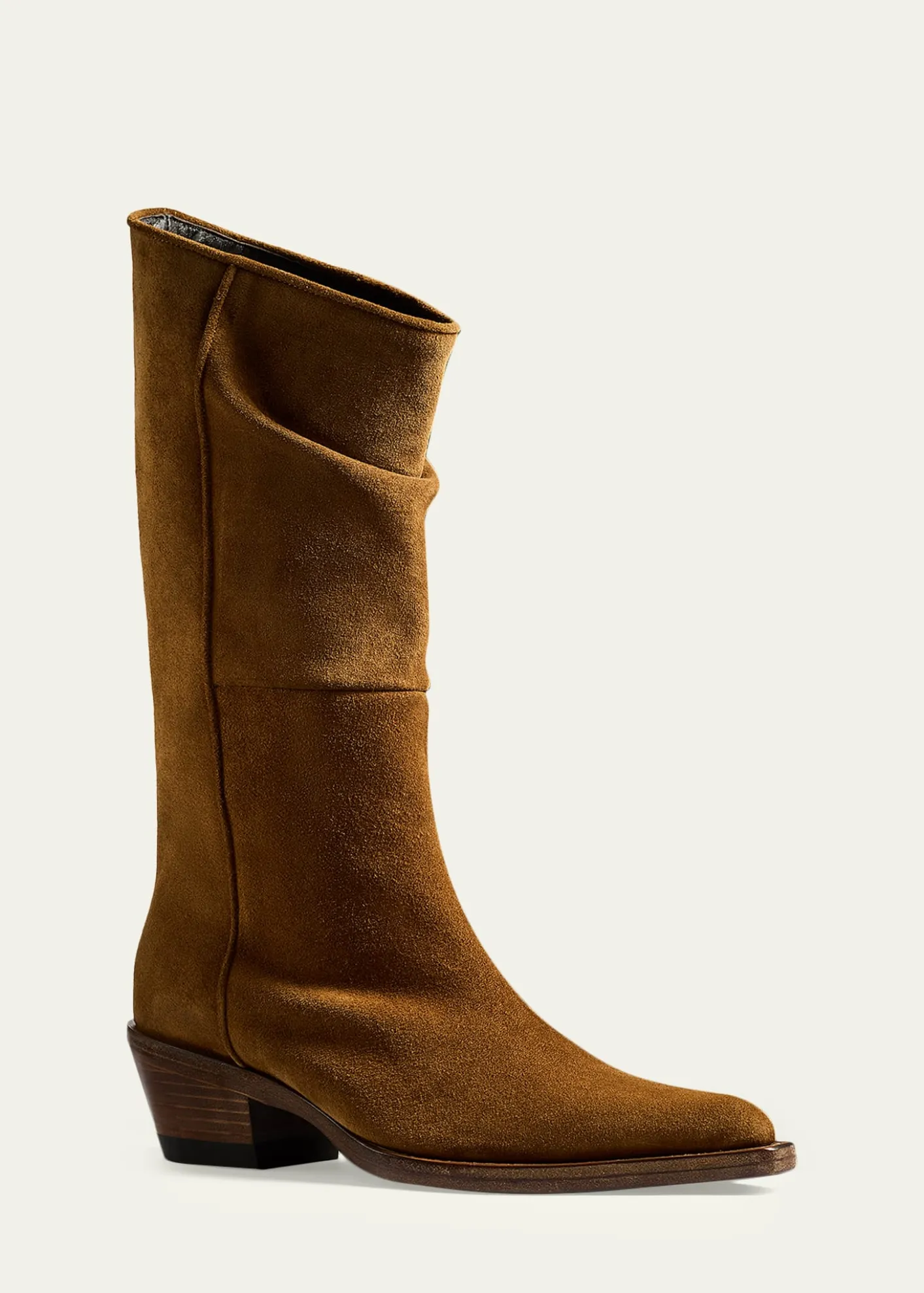 Khaite35mm Clive Suede Mid-Calf Boots