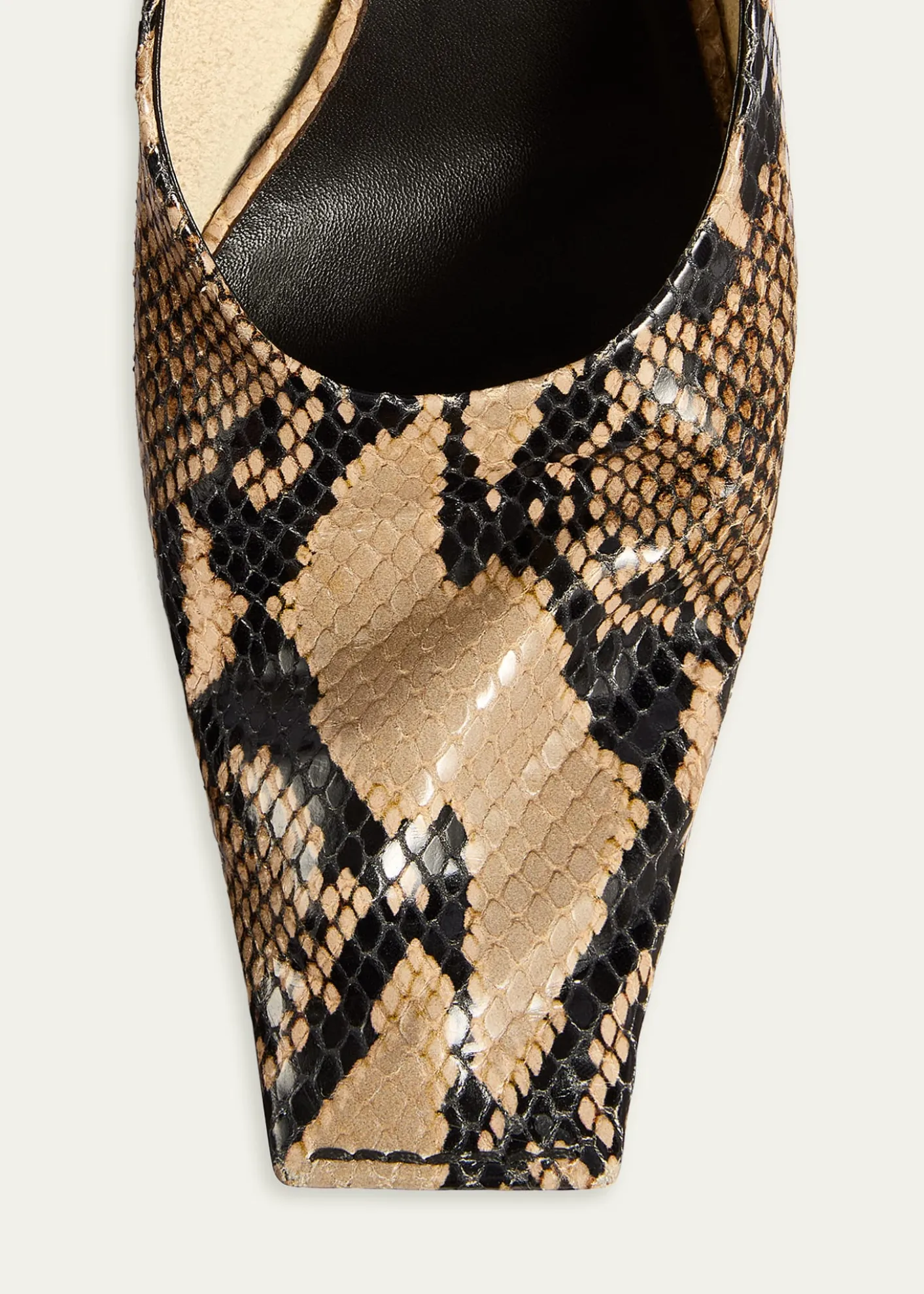 Khaite50mm Marlene Snake-Embossed Leather Pumps
