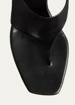 Khaite55mm Marlow Leather Thong Mules
