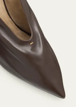 Khaite85mm Miriam Leather Pumps
