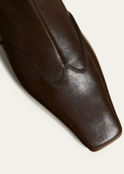 KhaiteNevada Stretch Leather Ankle Booties