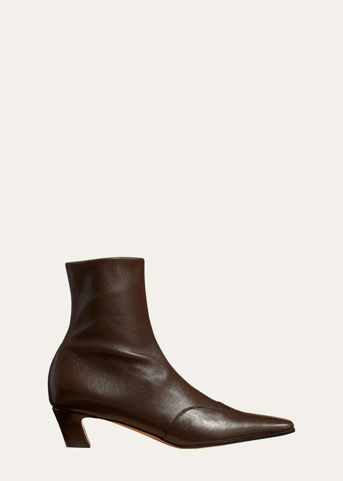 KhaiteNevada Stretch Leather Ankle Booties