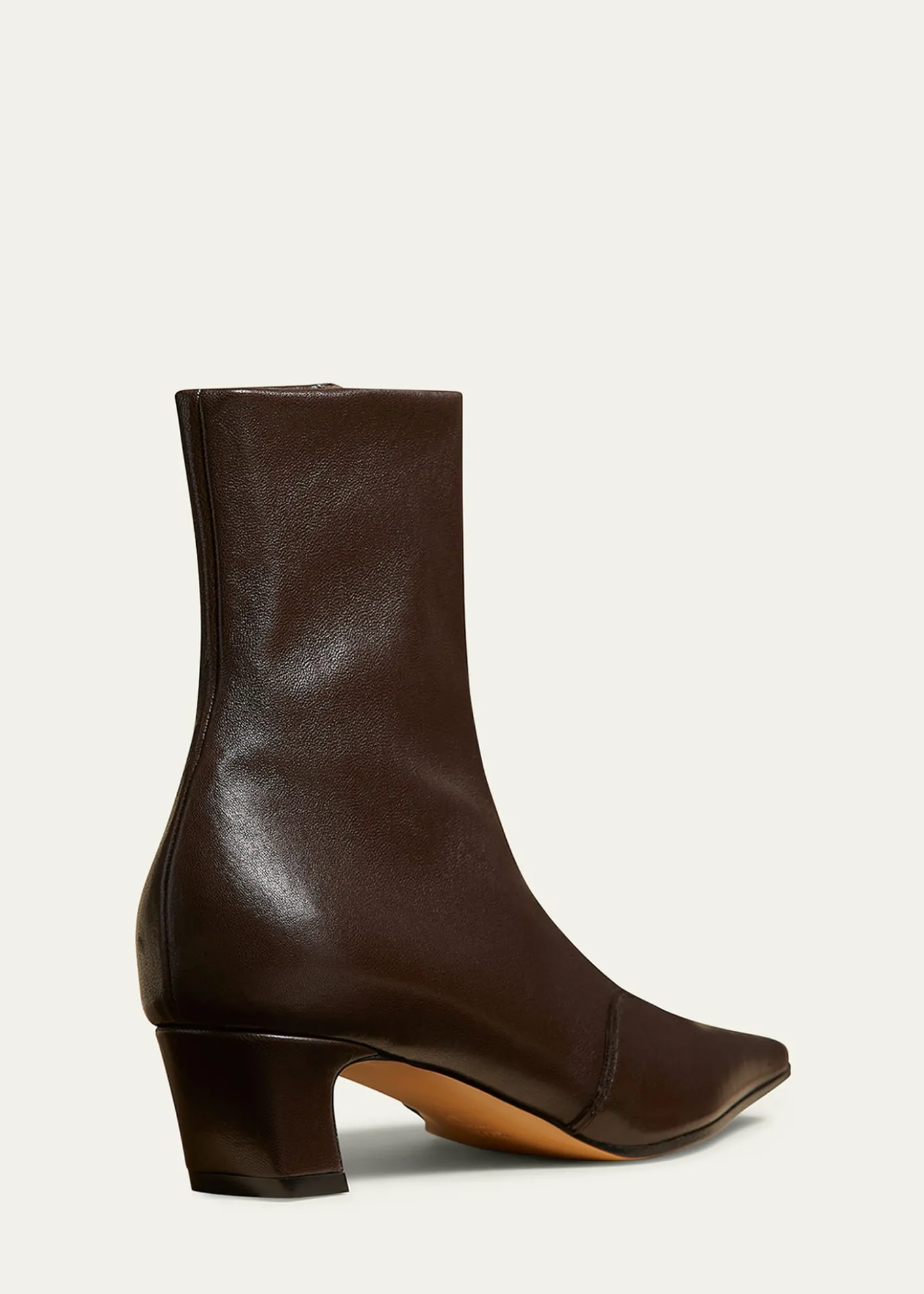 KhaiteNevada Stretch Leather Ankle Booties