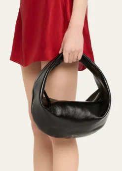 KhaiteOlivia Medium Crackle Patent Hobo Bag