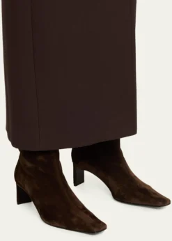 KhaiteOna Suede Stiletto Knee Boots