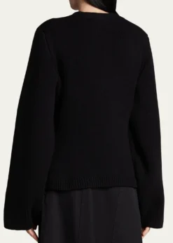 KhaiteScarlet Cashmere Cropped Cardigan