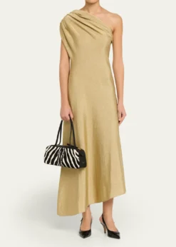KhaiteSimona Zebra-Print Calf Hair Shoulder Bag