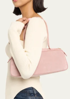 KhaiteSimona Zip Suede Shoulder Bag
