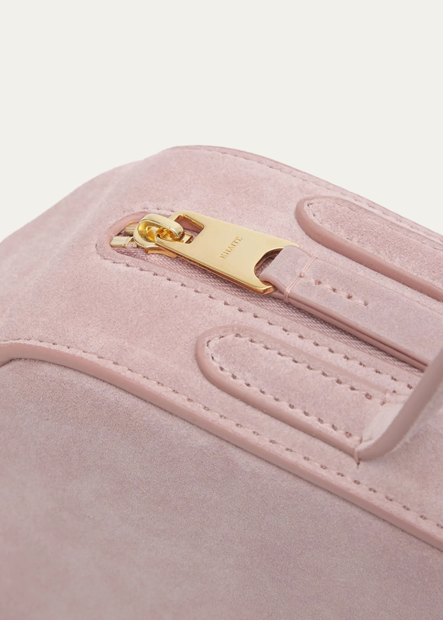 KhaiteSimona Zip Suede Shoulder Bag