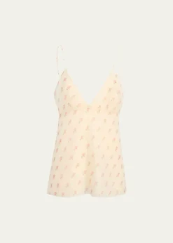KhaiteTimy Backless Silk Tank Top