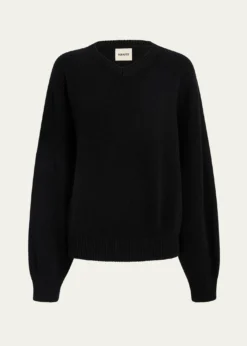 KhaiteWolfe V-Neck Cashmere Sweater