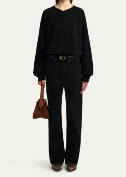 KhaiteWolfe V-Neck Cashmere Sweater