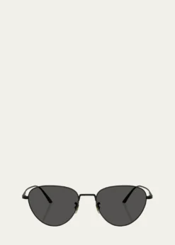KHAITE x Oliver Peoples1991C Steel Aviator Sunglasses