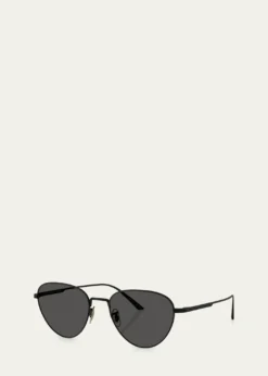 KHAITE x Oliver Peoples1991C Steel Aviator Sunglasses