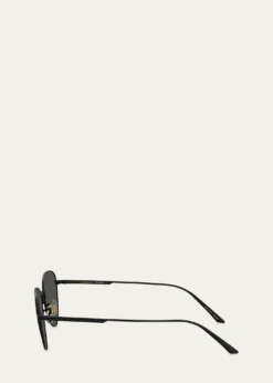 KHAITE x Oliver Peoples1991C Steel Aviator Sunglasses