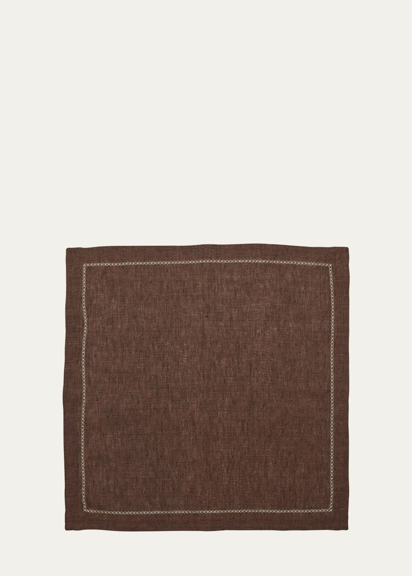 Kim SeybertBrown Square Linen Napkin