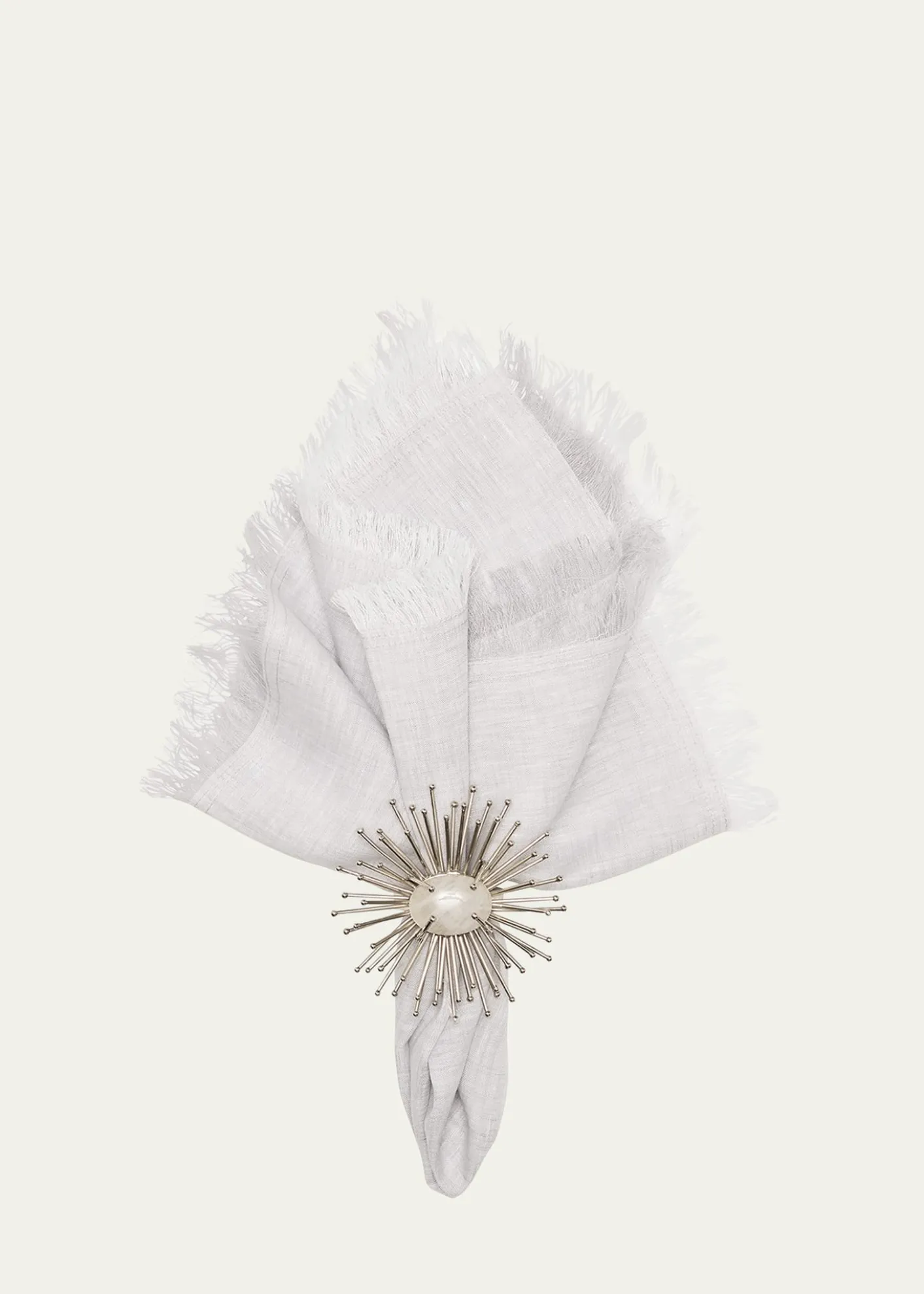 Kim SeybertChambray Fringe Napkin