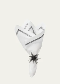 Kim SeybertFilament Embroidered Linen Napkin