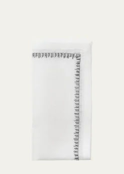 Kim SeybertFilament Embroidered Linen Napkin