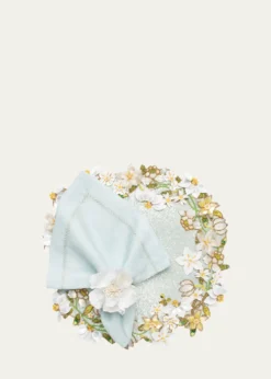 Kim SeybertGardenia Napkin Ring in White