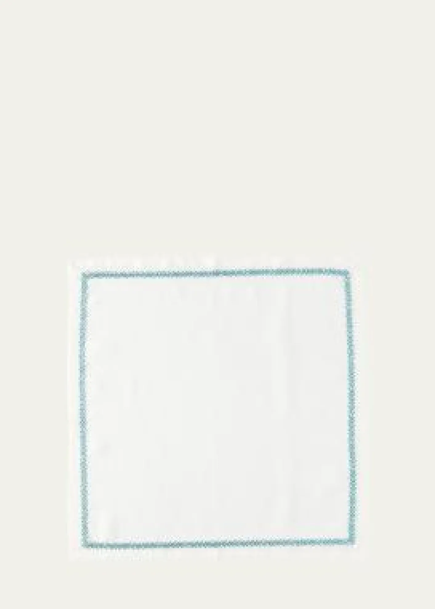 Kim SeybertJardin Napkin, White and Turquoise