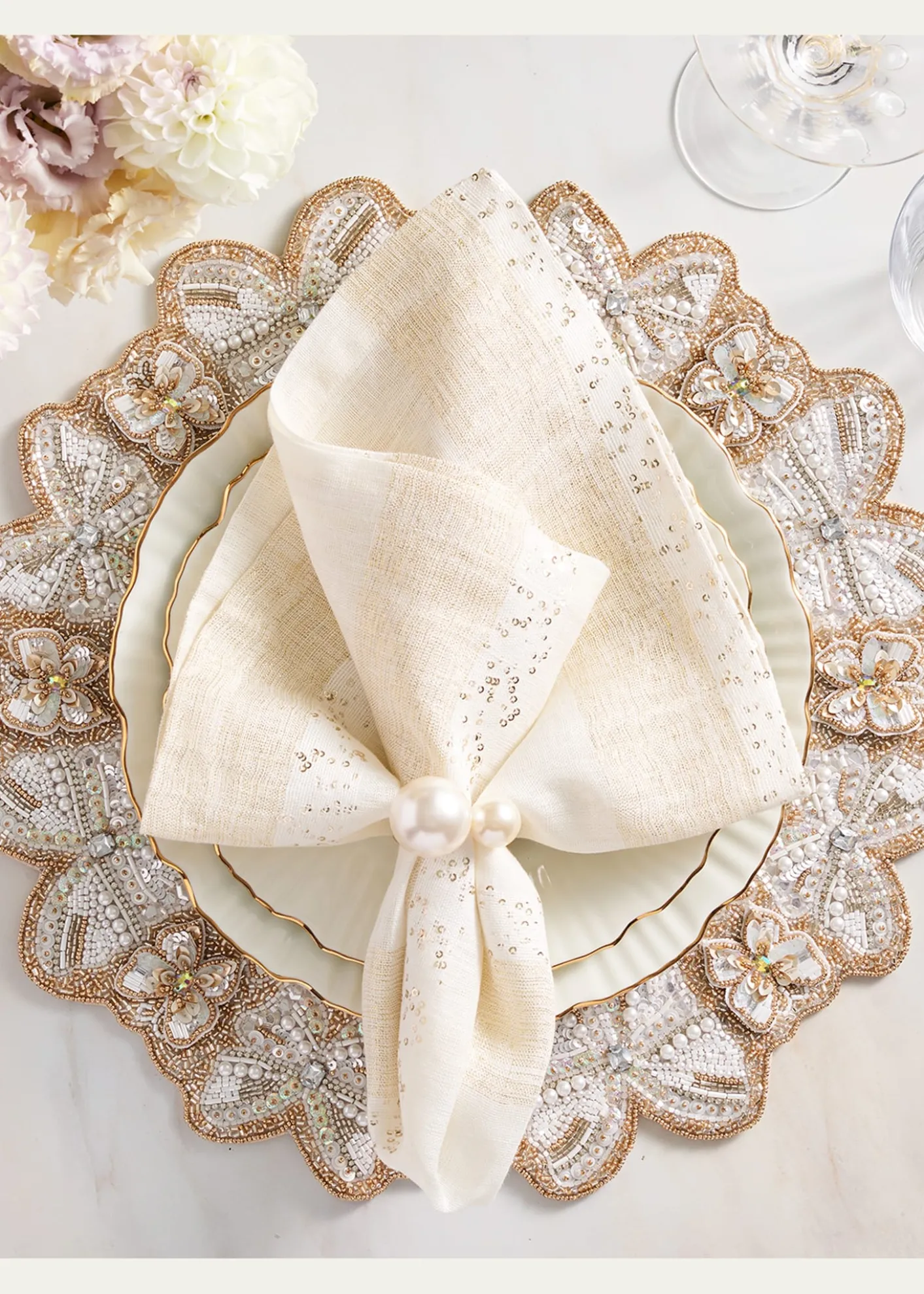 Kim SeybertMonarch Beaded Placemat