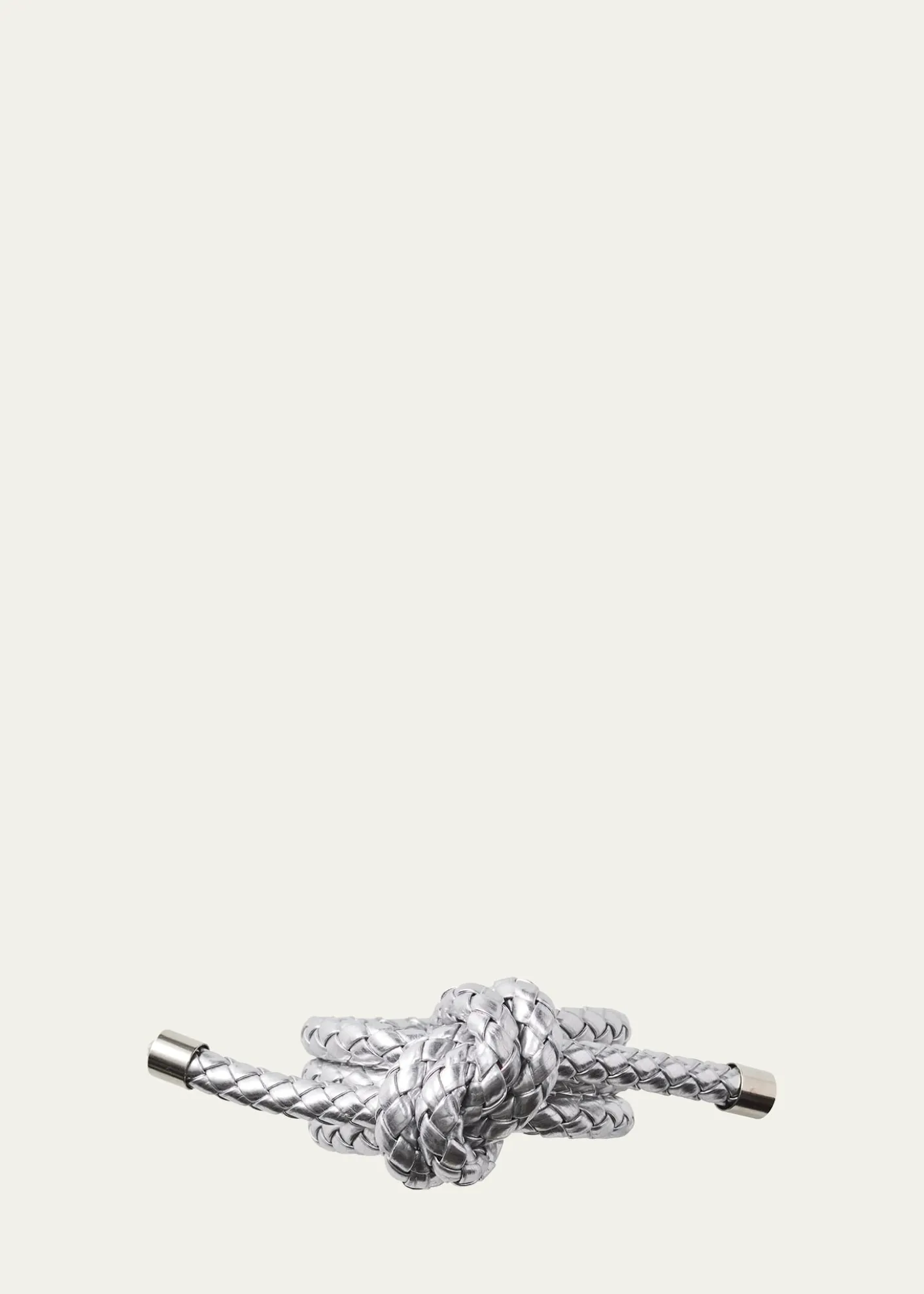 Kim SeybertRope Knot Silver Faux Leather Napkin Ring