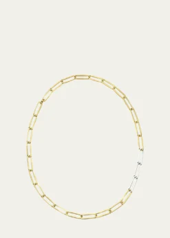 KINRADENMen's Exhaling Her Two-Tone Chain Link Necklace