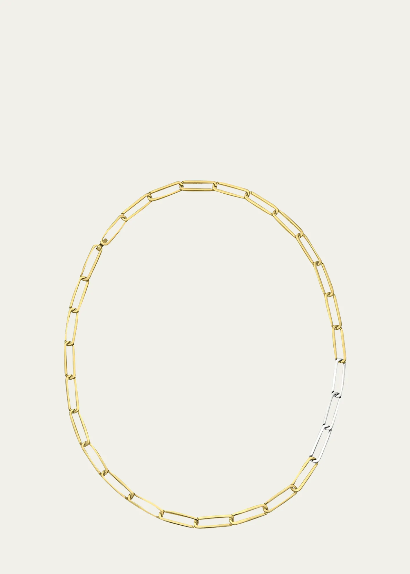 KINRADENMen's Exhaling Her Two-Tone Chain Link Necklace