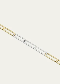 KINRADENMen's Exhaling Her Two-Tone Chain Link Necklace
