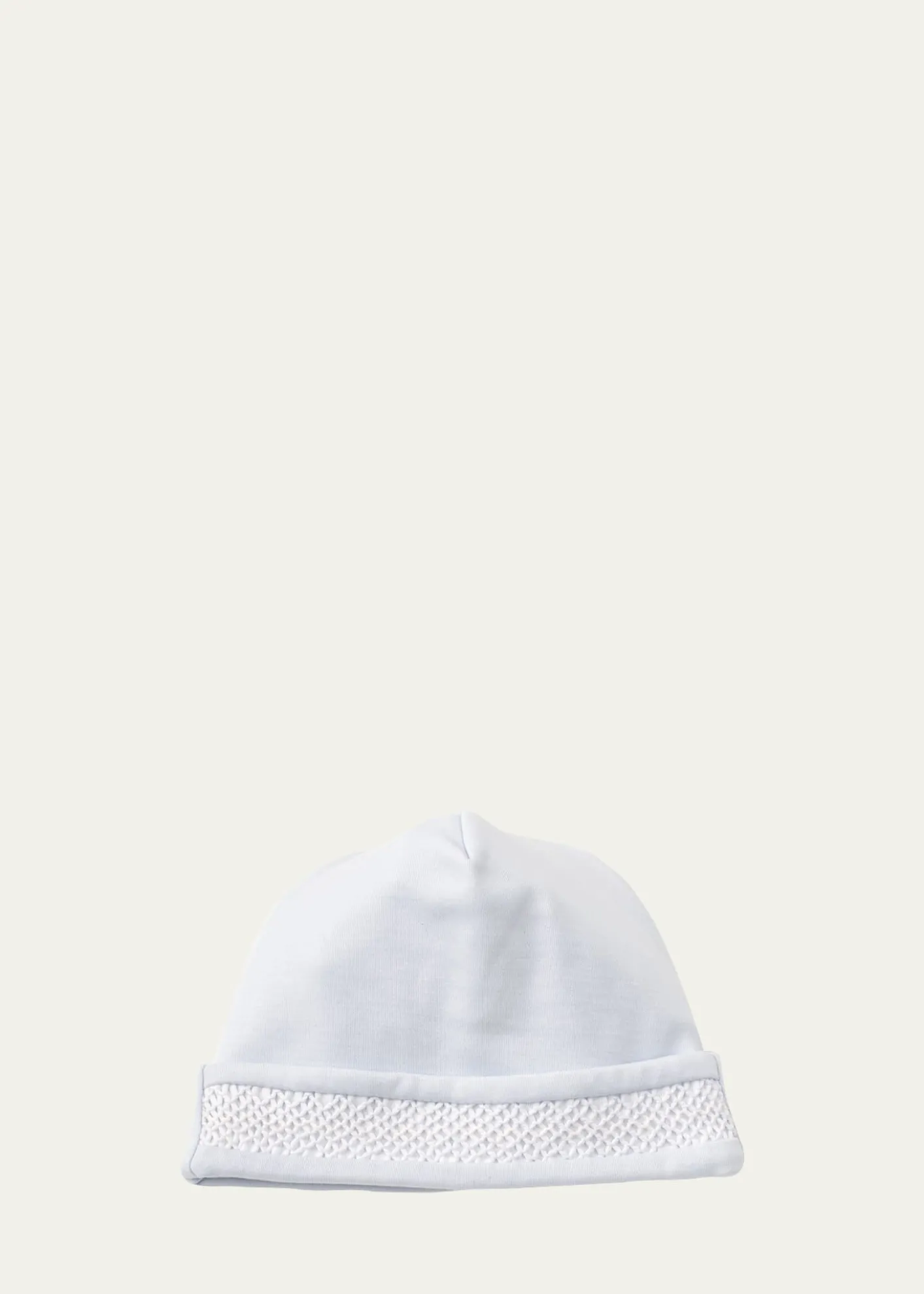 Kissy KissyBoy's Hand-Smocked Pima Cotton Baby Hat
