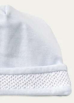 Kissy KissyBoy's Hand-Smocked Pima Cotton Baby Hat