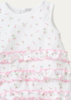 Kissy KissyGirl's Garden Roses Ruffle Romper, Size Newborn-18M