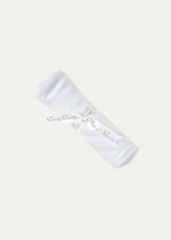 Kissy KissyBoy's Hand-Smocked Pima Cotton Baby Blanket