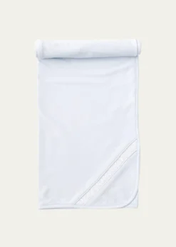 Kissy KissyBoy's Hand-Smocked Pima Cotton Baby Blanket