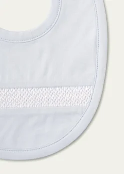Kissy KissyBoy's Hand-Smocked Pima Cotton Baby Bib