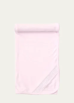 Kissy KissyGirl's Hand-Smocked Pima Cotton Baby Blanket