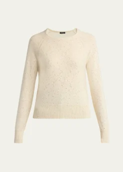 KitonCashmere Paillette Crewneck Sweater
