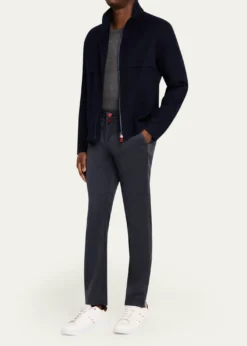 KitonMen's Cashmere Full-Zip Bomber Jacket