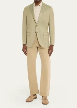 KitonMen's Cashmere Herringbone Single-Breasted Sport Coat