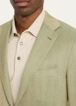 KitonMen's Cashmere Herringbone Single-Breasted Sport Coat