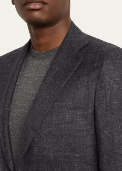 KitonMen's Cashmere, Silk and Linen Plaid Two-Piece Suit