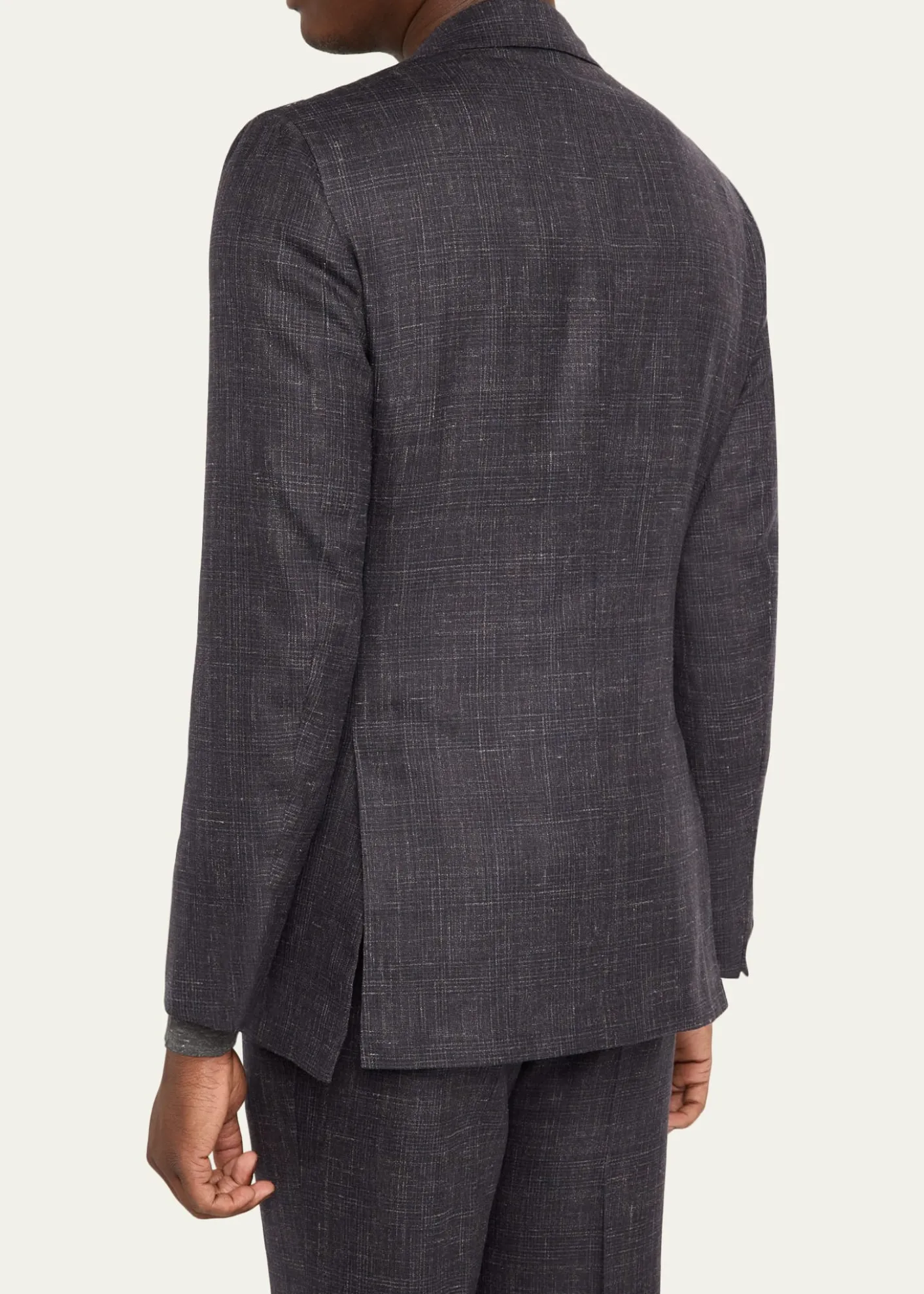 KitonMen's Cashmere, Silk and Linen Plaid Two-Piece Suit