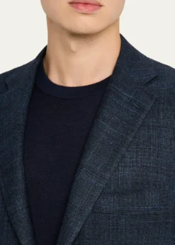 KitonMen's Cashmere, Wool and Silk Plaid Two-Piece Suit