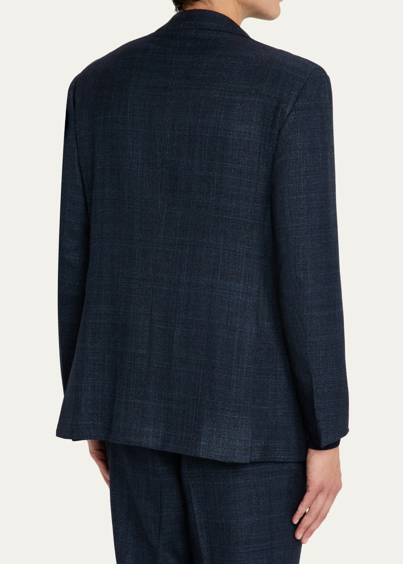 KitonMen's Cashmere, Wool and Silk Plaid Two-Piece Suit