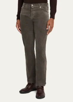 KitonMen's Corduroy Straight Fit Five-Pocket Pants