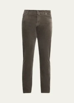 KitonMen's Corduroy Straight Fit Five-Pocket Pants