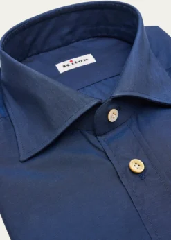 KitonMen's Cotton Point-Collar Dress Shirt